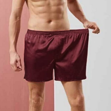 

Men s Home Silk Satin Pajamas Shorts Nightwear Pyjamas Pants Sleep Bottoms
