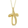 thumbnail image 2 of Araiya Fine Jewelry 10K Yellow Gold Diamond Cross Pendant Necklace for Women (1/6 Cttw, I-J Color, I2-I3 Clarity), 18", 2 of 3