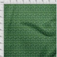 thumbnail image 4 of oneOone Viscose Jersey Green Fabric Kalamkari Craft Projects Decor Fabric Printed By The Yard 60 Inch Wide, 4 of 5
