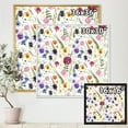 thumbnail image 4 of Designart 'Coloful Wildflowers Floral Pattern II' Traditional Framed Canvas Wall Art Print, 4 of 5