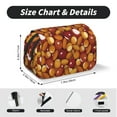 thumbnail image 5 of Kdxio Almond Nuts for Double Compartment Pen Case Oxford Organizer with Zipper Pockets for Students Artists, 5 of 7