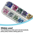 thumbnail image 3 of Flat Back Crystal Rhinestones Round Gems - Style 11, 3 of 5