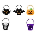 thumbnail image 3 of CRCMURE Food Storage Halloween Candy Bag Trick Or Pumpkin Bag Holiday Bucket 6 Clock To Choose From, 3 of 3