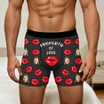 thumbnail image 4 of KHONTS Personalized Boxers for Men Husband Boyfriend Funny Boxers for Men Valentine's Day Birthday for Him 03-Black L, 4 of 8