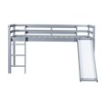 thumbnail image 5 of Tcbosik Low Loft Bed Twin Size with Slide and Ladder, Wood Bed Frame with Safety Guardrail, No Box Spring Needed, Grey, 5 of 11