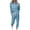 Light Blue, variant on NSLGXD Womens Plus Size 2 Piece Outfits Lounge Stripe Round Neck Long Sleeve Sweatshirt Drawstring Elastic Waist Jogger Sweatpants Y2K Tracksuit Sweatsuit Set Fall Clothes