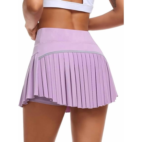 JoyGirl Womens Pleated Tennis Skirt with Shorts High Waisted Golf Skort Mini Skirt Workout Skirt Athletic Skorts with Pockets