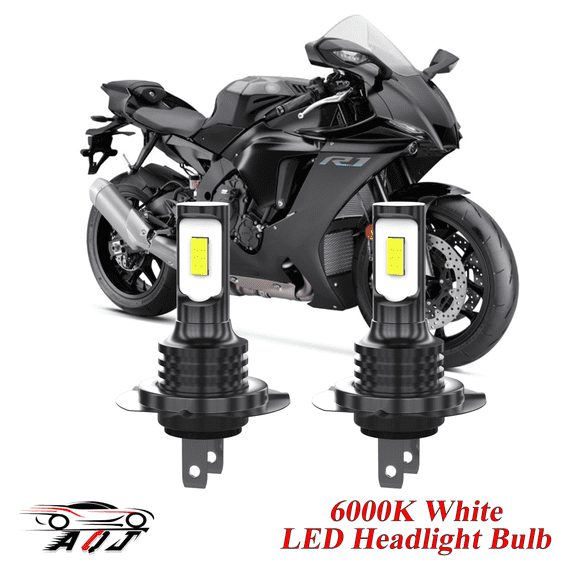 Compatible with Yamaha YZF R1 2007- 2020, 2-Pack H7 Led Headlight Bulbs Motorcycle Bulb,1700lm 6500K Cool White, 12v-24v DC