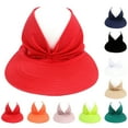 thumbnail image 4 of UDIYO Women Sun Hat Anti-UV Wide Brim Sunscreen Protective Summer Hat for Holiday, 4 of 8
