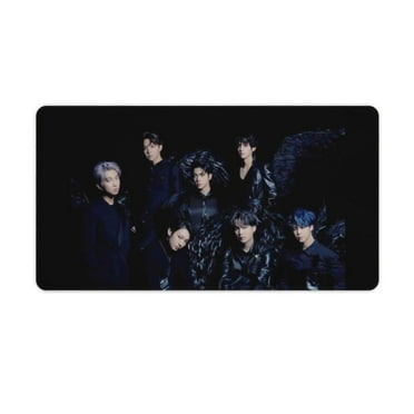 Kpop BTS Desk Mat, Large Desk Pad Large Mouse Pad Desk Accessories Desk Pad Mat for Office Computer Keyboard Laptop Mouse Desk Pads