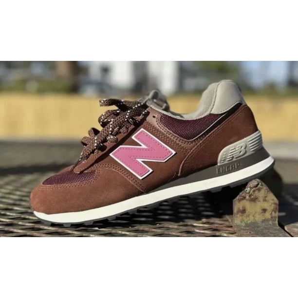 New Balance 574 Classics Brown Pink Unisex Men’s Size 8 Sneakers Shoes U574GR2