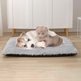 thumbnail image 3 of Cojín Lavable para Mascotas, Cama para Perros, Antideslizante con Funda Extraíble con Cremallera, Cómoda Alfombrilla para Perros Y para Perros P , gris claro S Yinane Manta de gato, 3 of 8