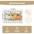 thumbnail image 6 of FacoFaco 4-Pack Table Place Mats Fall Pumpkins, 12" x 18", Orange, 6 of 6