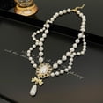 thumbnail image 5 of Collares de perlas para mujer Collares de perlas gruesas Collares de perlas grandes Collares de perlas grandes exagerados Collar llamativo, 5 of 5
