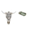 thumbnail image 1 of Escultura De Cabeza De Toro Tribal Para Colgar En La Pared, Adorno Artístico Para Oficina, Casa De Campo, Dormitorio Con Bandeja Para Servir Comida, Tocador De Baño, Bandeja De Frutas,, 1 of 8