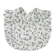 Cotton Gauze Baby Bib Newborn Feeding Bib Burp Cloths Floral Ruffle Boys Girls Nursing Saliva Towel Bandana Baby Accessories A-1-for 0-2 year
