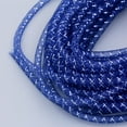 thumbnail image 5 of CRAFTHROU 25m Lot de 1 Fil Polyester Cordon Bleu Foncé Fait Main Coiffe Bracelet Collier Cheville, 5 of 5