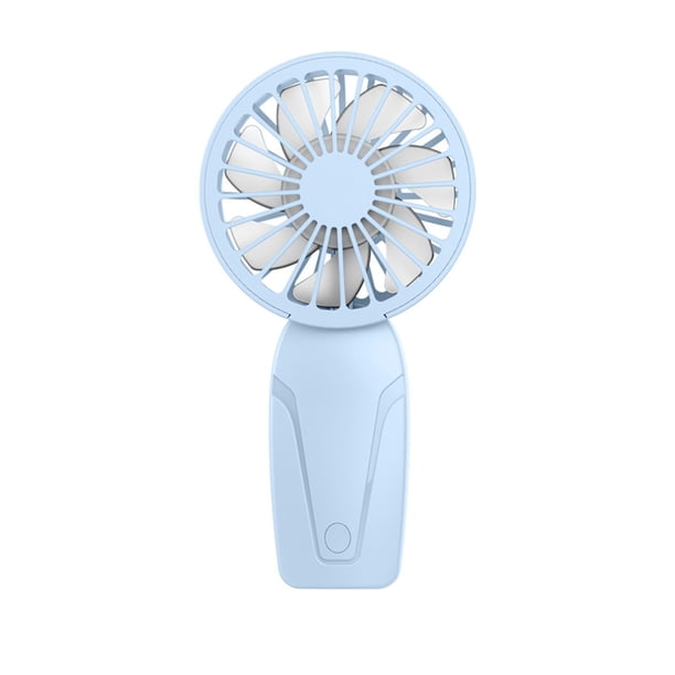 Cateissary Mini ventilador de carga USB para un funcionamiento silencioso y sin ruidos recargable con gran potencia eólica Electrodomésticos azul