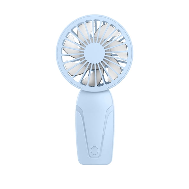 Langgg ABS Cute Handheld Small Fan With Long Endurance Battery For Compact And Convenient To Carry Mini Fan blue