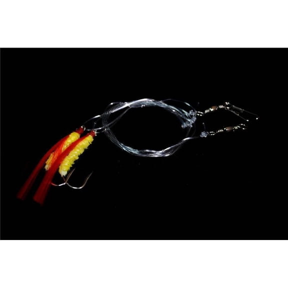 Pucci Shrimp Fly Rig Red/Yellow 2pc