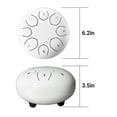 thumbnail image 4 of Steel Tongue Drum Pearl White 6 Inches 8 Notes B Major Meditation Yoga Percussion Instrument, 4 of 7