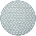 thumbnail image 4 of SAFAVIEH Chatham Howard Geometric Wool Area Rug, Blue/Ivory, 7' x 7' Round, 4 of 10