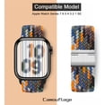 thumbnail image 2 of ANTHOUSE Compatible with Apple Watch Band 49mm 45mm 44mm 42mm,Stretchy Sport Solo Loop Strap with Adjustable Buckle,Elastic Nylon Braided Wristband for iWatch Series 8 7 6 SE 5 4 3 2 1, 2 of 7