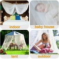 thumbnail image 4 of Queen Canopy Bed Curtains 4 Corners Post Tent Netting White, 4 of 5