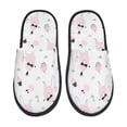 thumbnail image 2 of KLL Cute Poodle Dog Slippers for Women Men House Slip on Indoor Outdoor Bedroom Furry Fleece Lined Ladies Comfy Anti-Skid Rubber Hard Sole-, 2 of 8