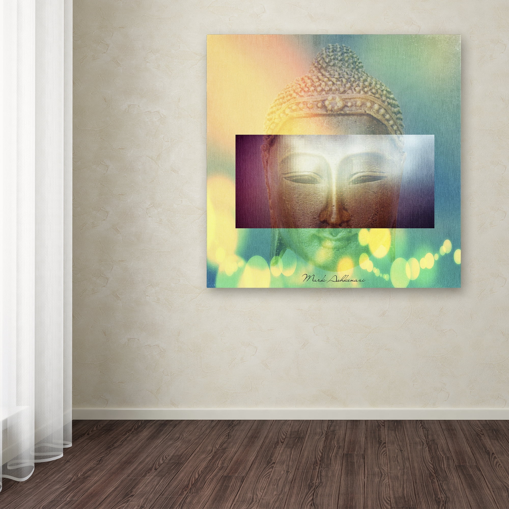 Trademark Fine Art 'Buddha Face 3' Canvas Art by Mark Ashkenazi