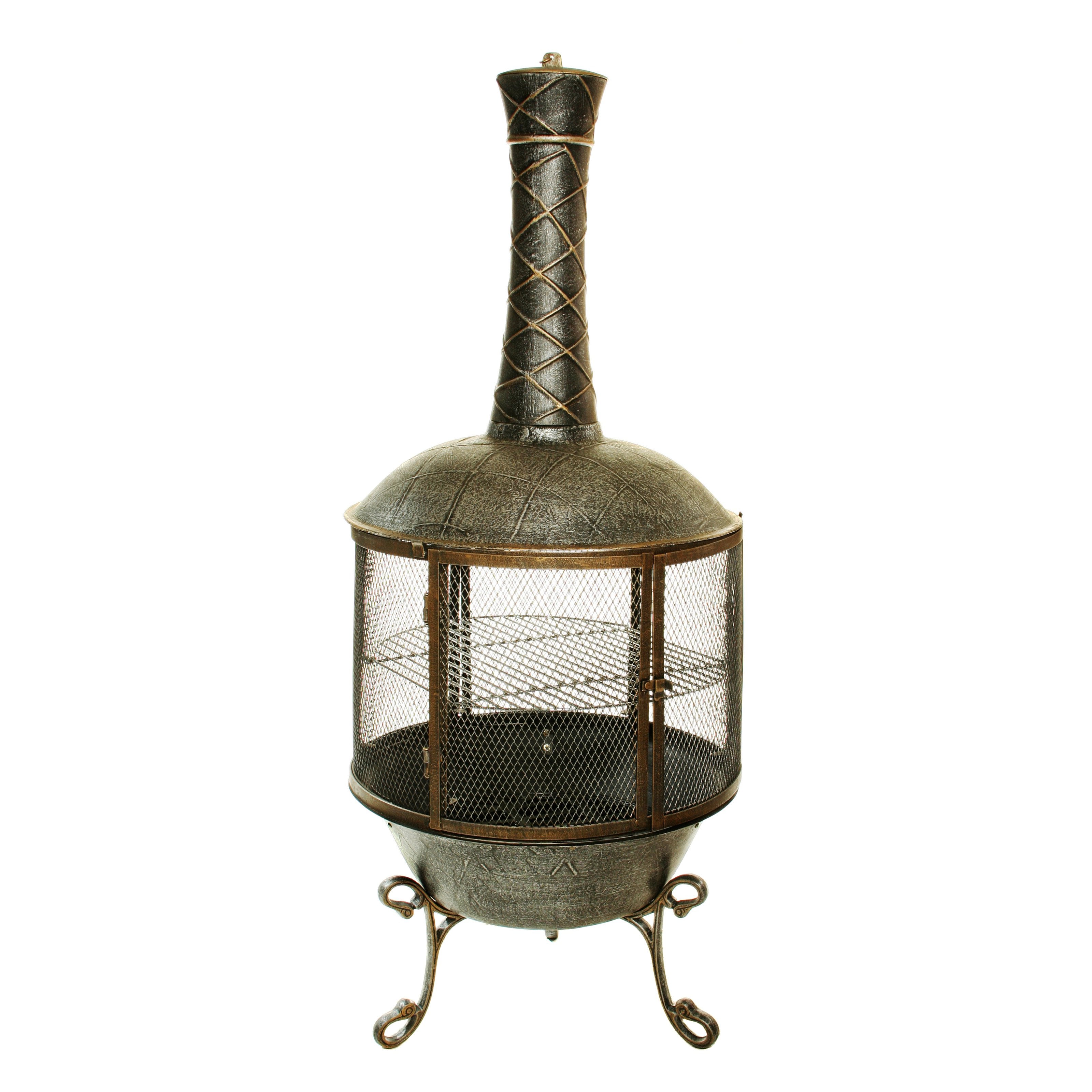 Oakland Living Antique Bronze Tower Feast Chiminea by Oakland Living