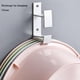 thumbnail image 4 of Gancho para toalla doble para bata, gancho para lavabo, autoadhesivo resistente, resistente al agua y al óxido, para baño y cocina, 2 uds., 4 of 5