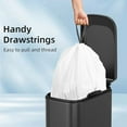 thumbnail image 3 of 120 Counts 1.6 Gallon Mini Drawstring Trash Bags, Small Garbage Bags byCode a fit 4.5-8 Liter, 1.2-2 Gal, White Trash Bin Liners for Home Office Kitchen Bathroom Bedroom, 3 of 10