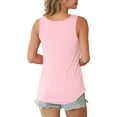 thumbnail image 6 of Anygrew Summer Womens Sleeveless Criss Cross Casual Tank Tops Basic Blouse, 6 of 8