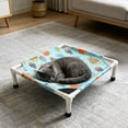 thumbnail image 2 of Yhmxh Elevated Dog Bed, Cooling Raised Pet Cot with Removable Washable Cover and No-Slip Feet, Breathable Cooling Pet Bed for Small Dogs and Cats for Indoor and Outdoor Use, 2 of 7
