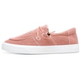 thumbnail image 7 of Obtaom Light Weight Canvas Loafers Women Boat shoes Slip on Loafers Comfortable Lace up Canvas Fishion Sneakers(Durty Pink,US6), 7 of 7