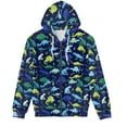thumbnail image 3 of Suhoaziia Y2K Zip Up Jackets for Teen Boys Novelty Cartoon Dinosaur Graphic Print Clothes Autumn Long Sleeve Drawstring Men Hoodies with Pocket Size S, 3 of 5