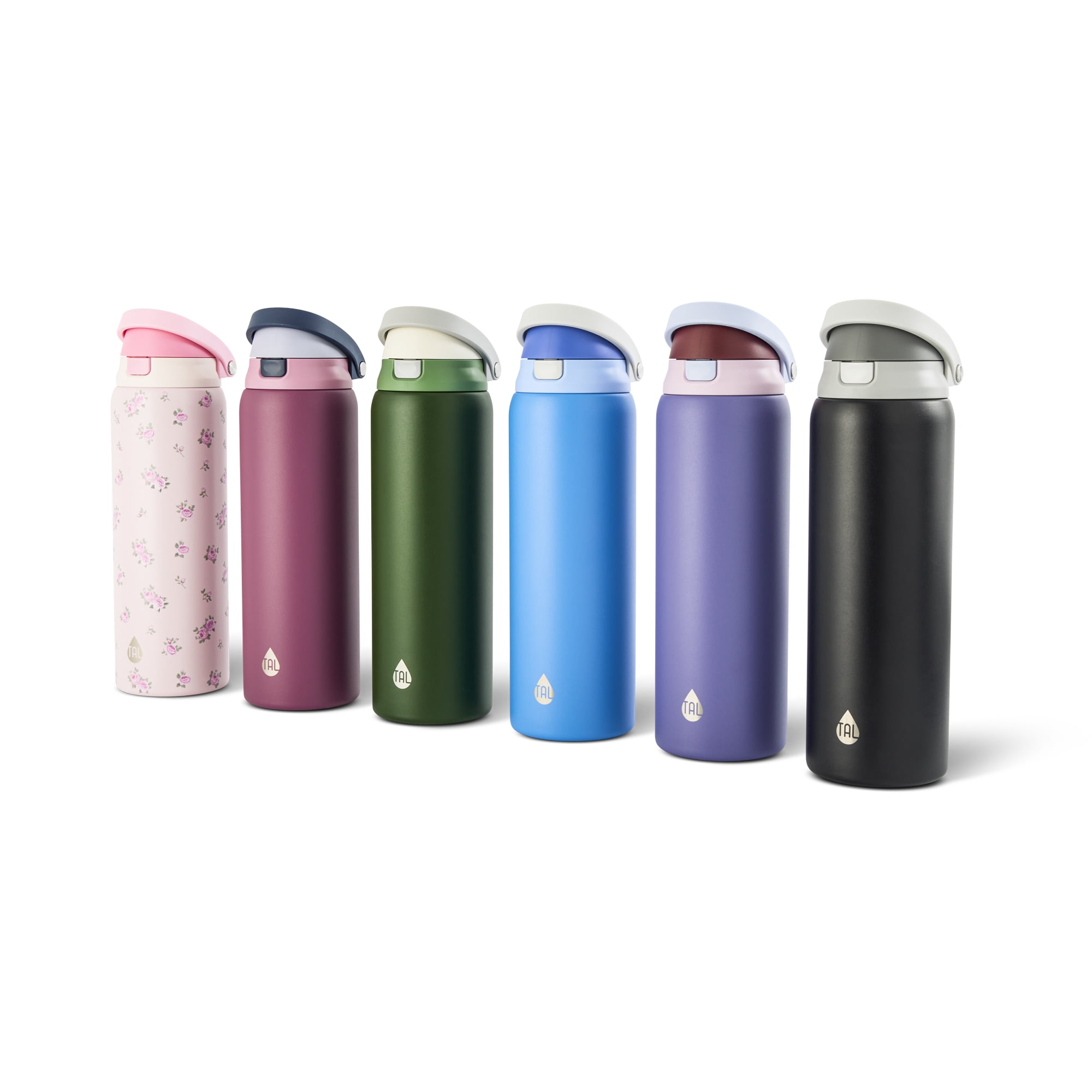 TAL 32oz Stainless Steel 2-in-1 Water Bottle with Straw and Chug Lid, Purple