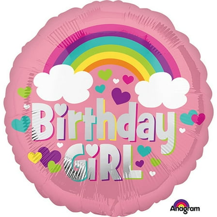 Loftus International A3-5571 18 in. Birthday Girl Rainbow Fun Balloon