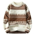 thumbnail image 1 of Chandails et Pulls pour Hommes, Chandail Décontracté Imprimé à Manches Longues à Col Rond Polyvalent en Tricot, Chandail pour Homme, 1 of 6