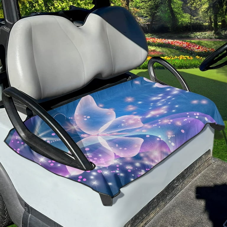 Xoenoiee Bling Butterfly Pattern Golf Cart Seat Towel Protector