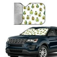 thumbnail image 4 of Bingfone Avocado Friends Car Windshield Sun Shade Protector Keep Your Vehicle Cool Sun Shield Visor Cover Foldable for Car Truck SUV-Small, 4 of 8
