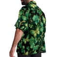 thumbnail image 3 of Saint Patrick's Day Men's Short Sleeve Hawaiian Poplin Shirt, Casual Printed Button Down Summer Beach Shirts - Unisex, 3 of 6
