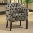 thumbnail image 2 of Coaster Transitional Fabric Hexagon Patterned Accent Chair in Gray, 2 of 2