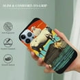 iPhone 15 Stacked Farm Animals Retro Sunset Vintage Farmer Sun Colors