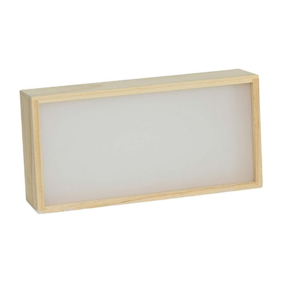 Lipstore Wooden Shadow Box Frame with Light Deep Showcase for Photos Keepsakes Awards 26cmx6cmx13cm