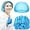 Blue, variant on BlinkLLX 100 Pcs Disposable Bouffant Caps 21" Hairnets Non Woven Bulk Elastic Dust Caps for Food Service, Cooking, Kitchen