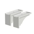 thumbnail image 4 of Mayne Fairfield 11" x 4" x 6.5" White Plastic Decorative Window Box Brackets, 2 Pack, 4 of 10