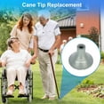 thumbnail image 4 of SupreGear 3/4 inch Cane Tip Replacement, Non-Slip Rubber Tips for Walking Canes, Gray, 4 of 8