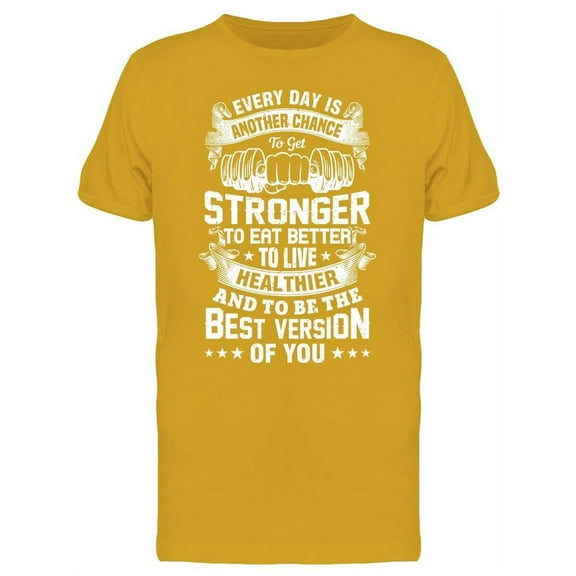 Live Healthier Everyday T-Shirt Men -Image by Shutterstock, Male Large